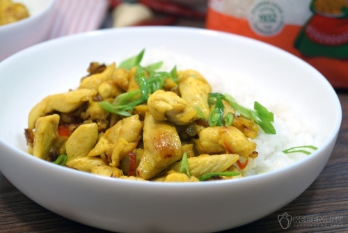 Рис с курицей в кокосовом молоке