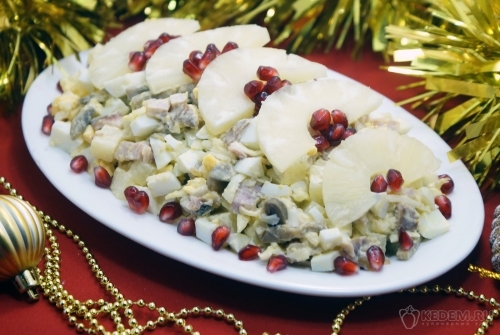 Салат Новогодние каникулы
