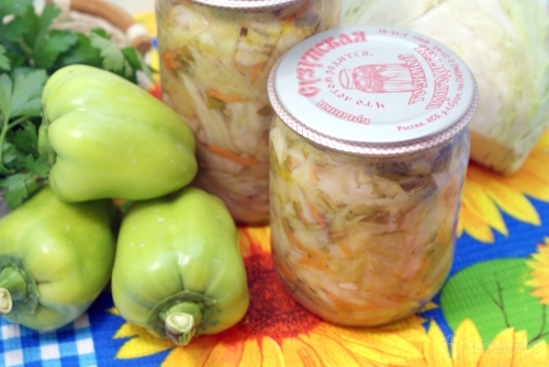 Салат с капустой на зиму