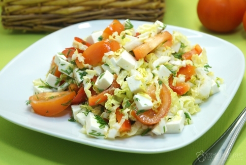 Салат с пекинской капустой и сыром Ява
