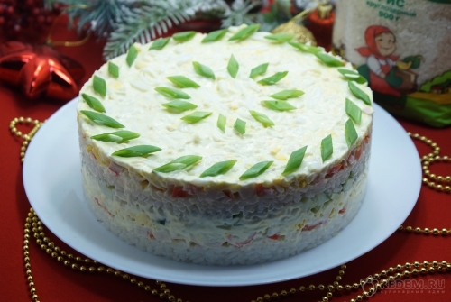 Салат с рисом Праздничный