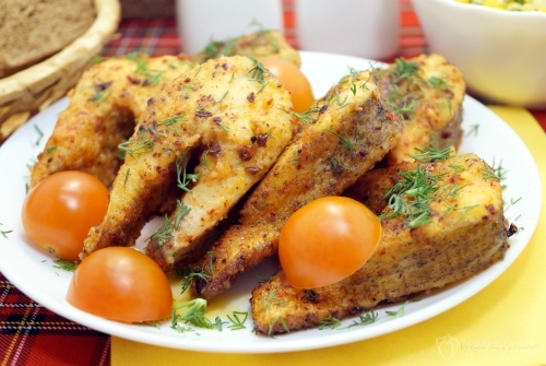 Щука жареная