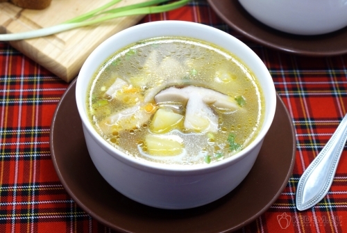 Суп из белых грибов с картофелем