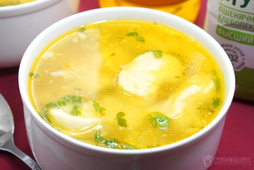 Суп с галушками