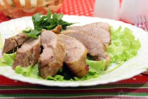 Свинина с горчицей запеченная в духовке