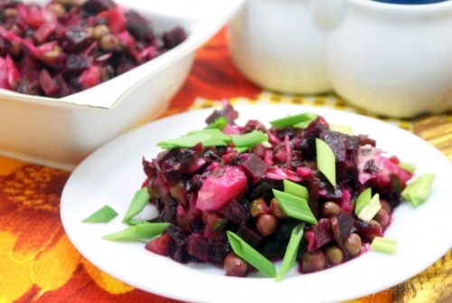 Винегрет с морской капустой