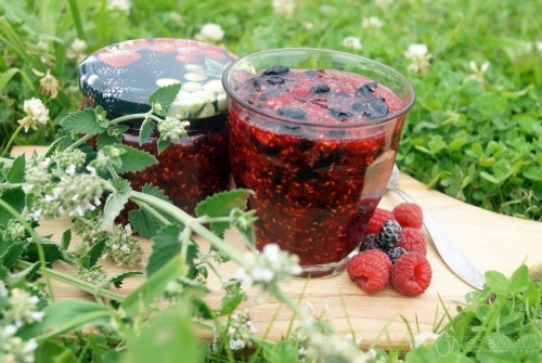 Ягоды протёртые с сахаром