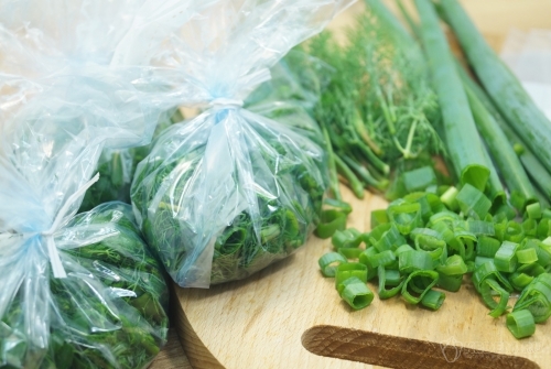 Заморозка зелени на зиму