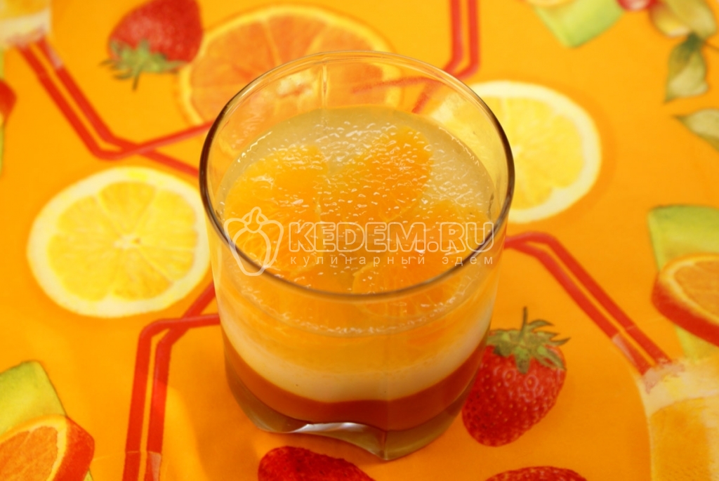 Десерт «Апельсиновый стакан»
