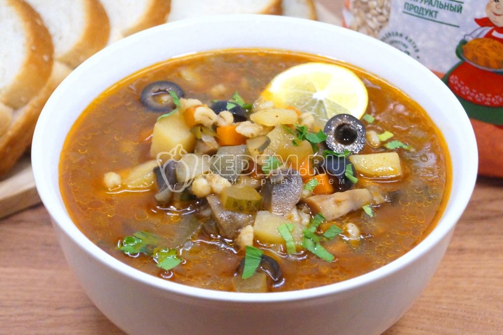 Грибная солянка