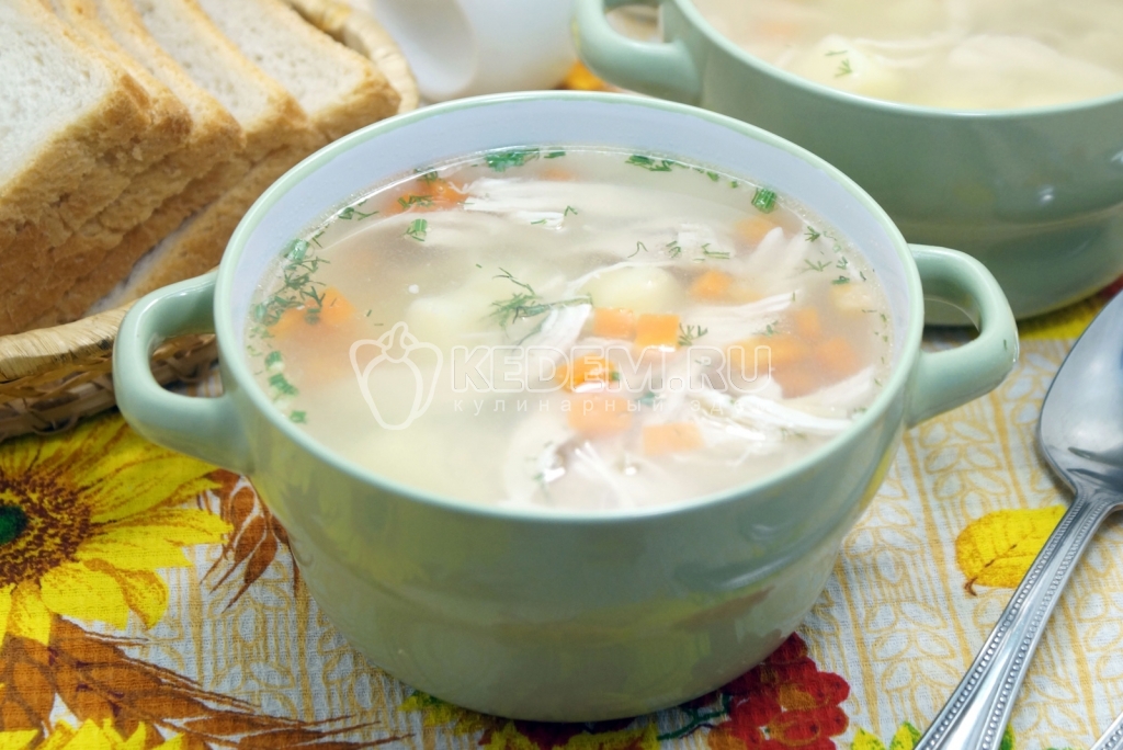 Суп с замороженными овощами и курицей рецепт с фото