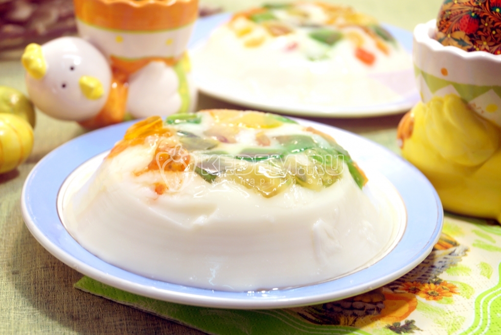 Мармелад-сливочный десерт на Пасху