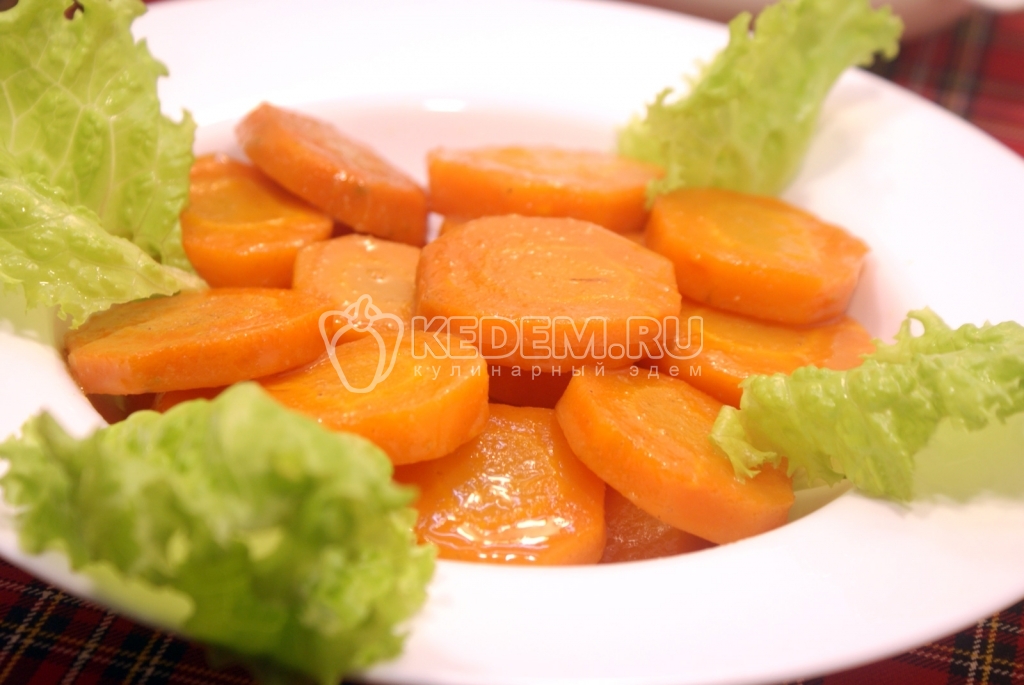 Морковь с мёдом и имбирём