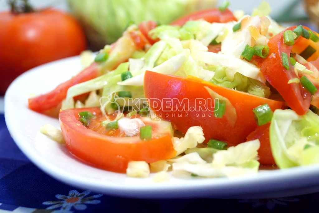 Овощной салат с ревенем Рэнди