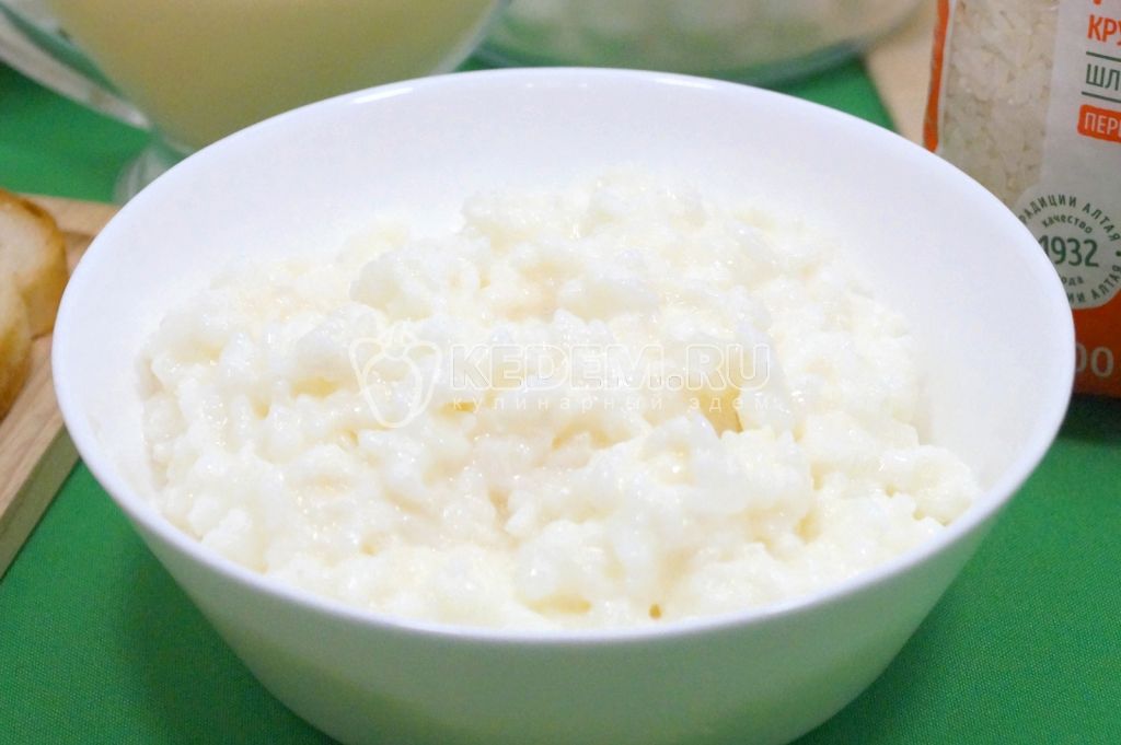 Рисовая каша со сгущенкой