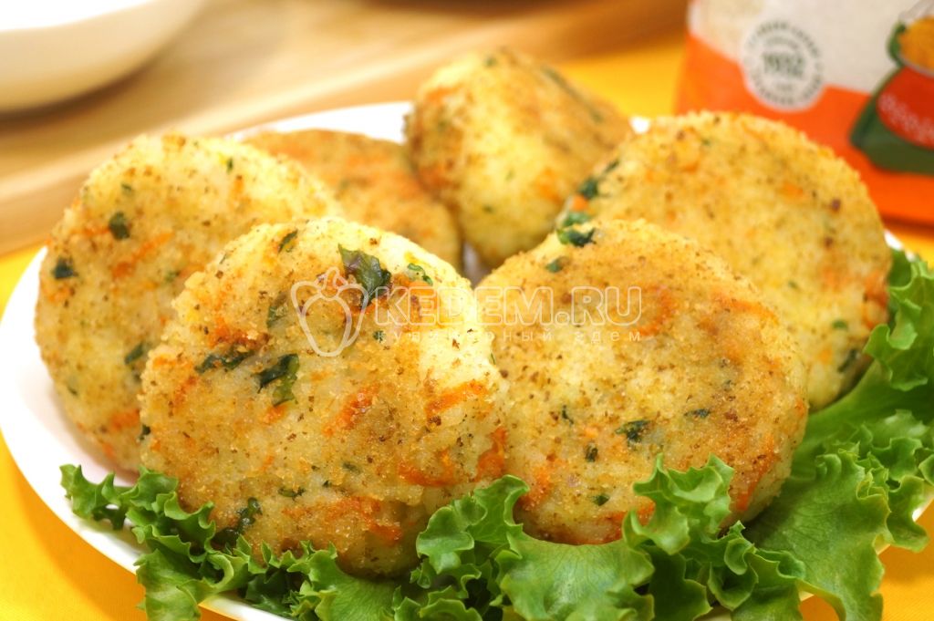 Рисовые котлеты с овощами