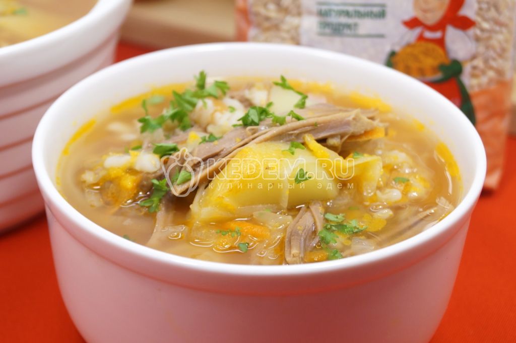 Русские щи с перловкой