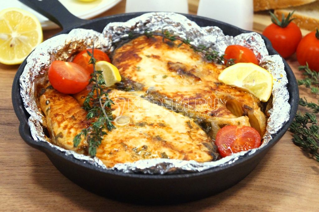 Семга запеченная в фольге в духовке