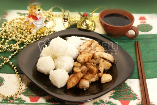 Рецепт Рисовые «снежки» с курицей