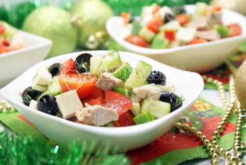 Рецепт Овощной салат с мясом
